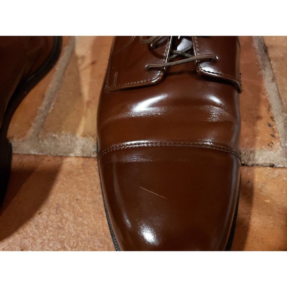 Cole Haan mens brown leather cap toe oxford dress shoes. Size 11 main image 8